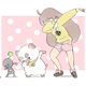 Bee and Puppy Cat dabbing hard